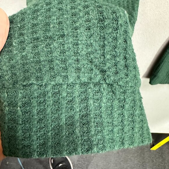 Beyond Yoga Living Easy Waffle Knit Pant XL Green Stretch Drawstring Pants - Picture 9 of 11